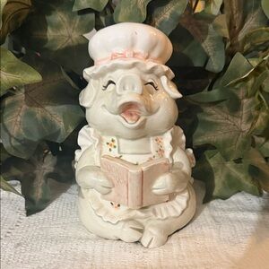 Charming Chef Pig Figurine